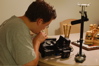 Josh setting up the Glidecam 2000